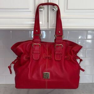 Dooney & Bourke Bag Purse Handbag Leather Chiara Pebbled Drawstring Shoulder Bag